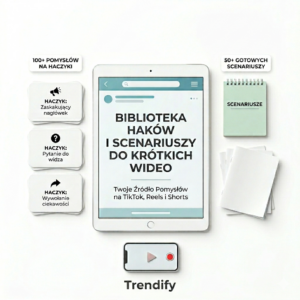 Biblioteka hooków i scenariuszy do krótkich wideo