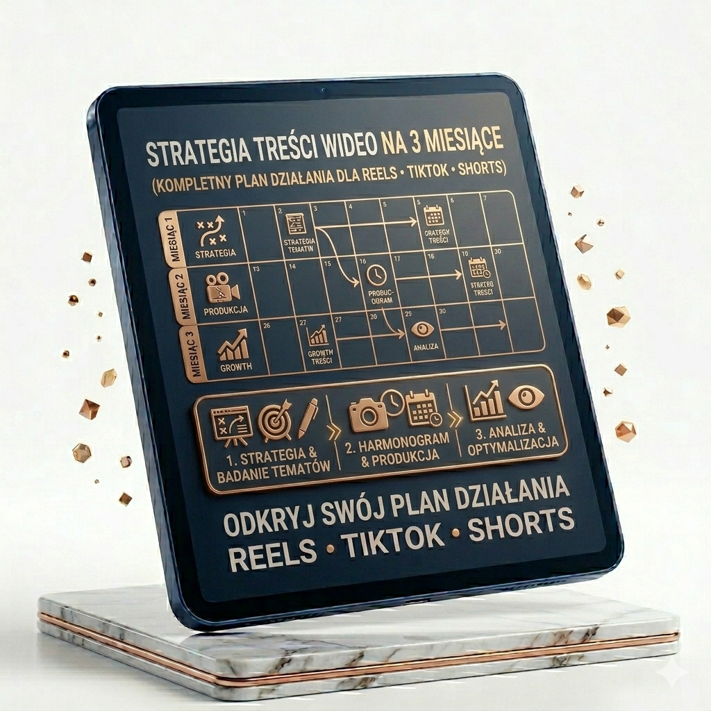Strategia treści wideo na 3 miesiące – Reels, TikTok, Shorts